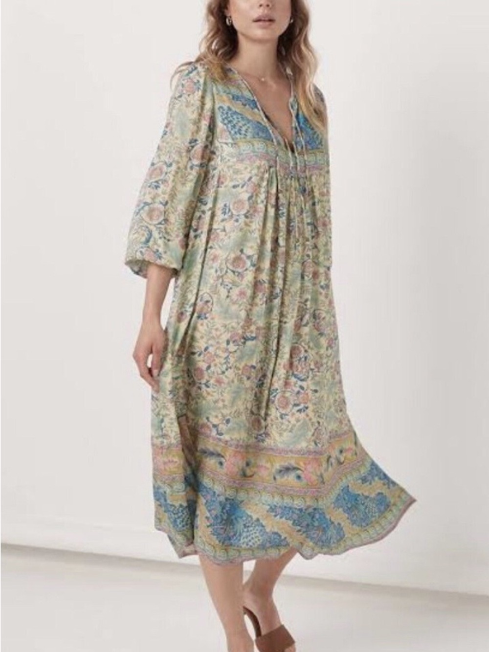 Spell & The Gypsy Oasis Maxi Dress size Small Opal